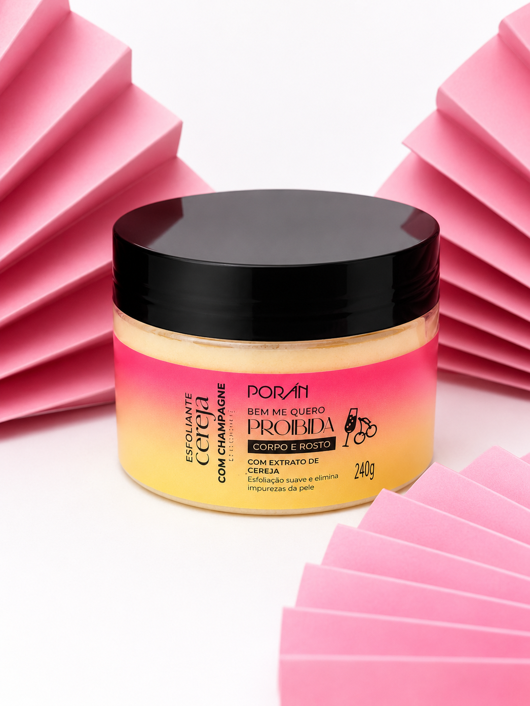 Esfoliante Cereja com Champagne Porán 240g