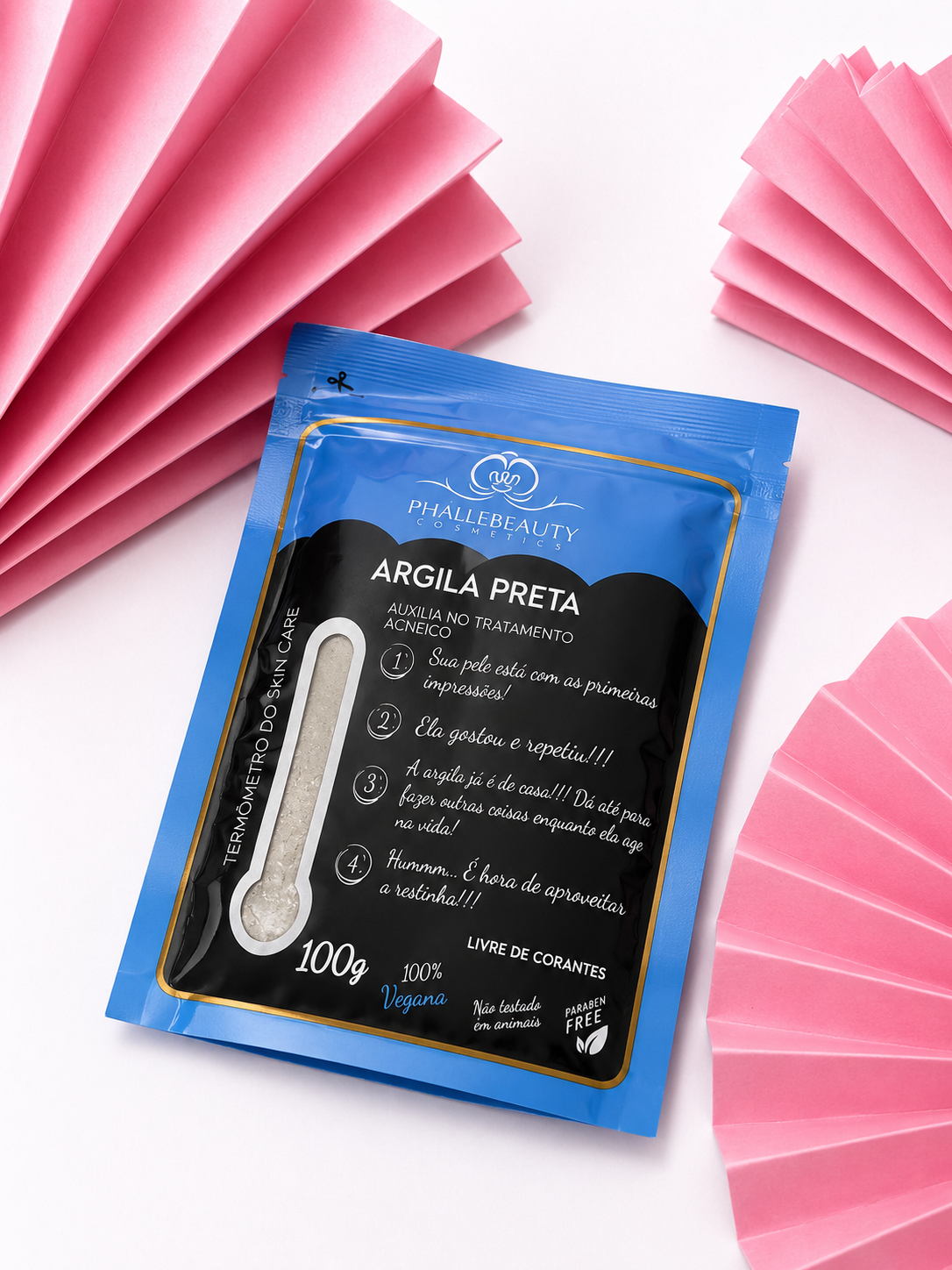 Argila Preta Facial PhalleBeauty 100g