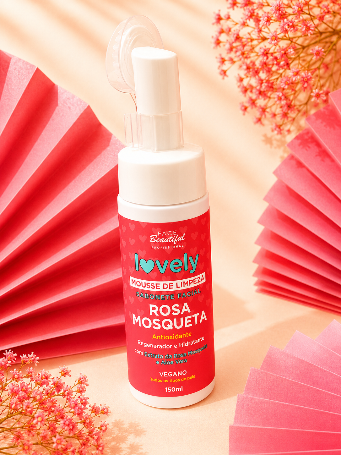 Mousse de Limpeza Facial Rosa Mosqueta