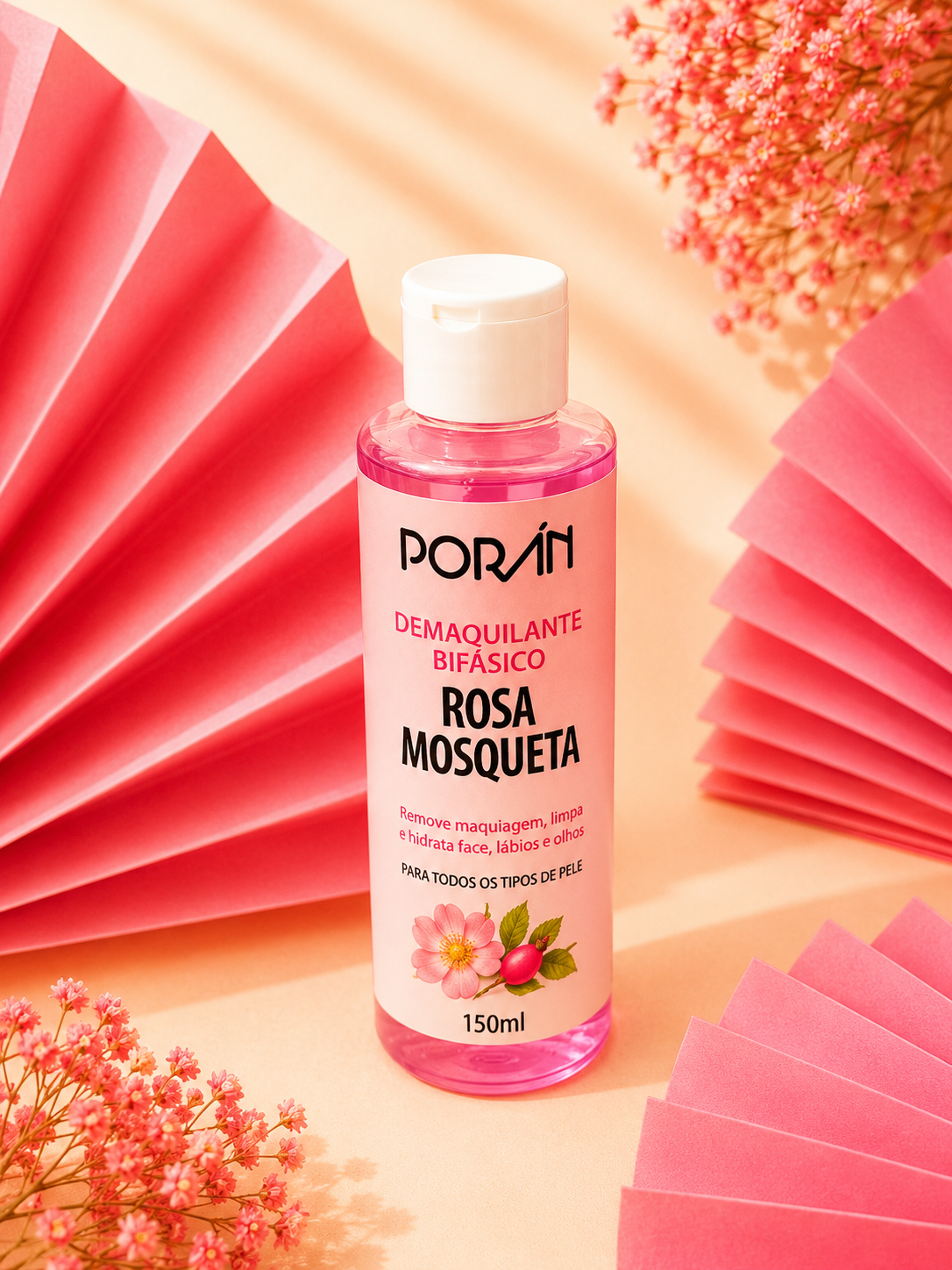 Demaquilante Bifásico Rosa Mosqueta