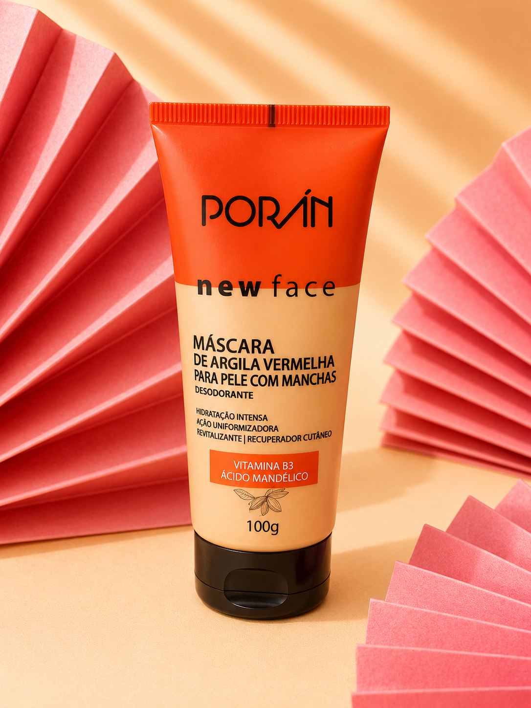 Máscara de Argila Vermelha Porán 100g